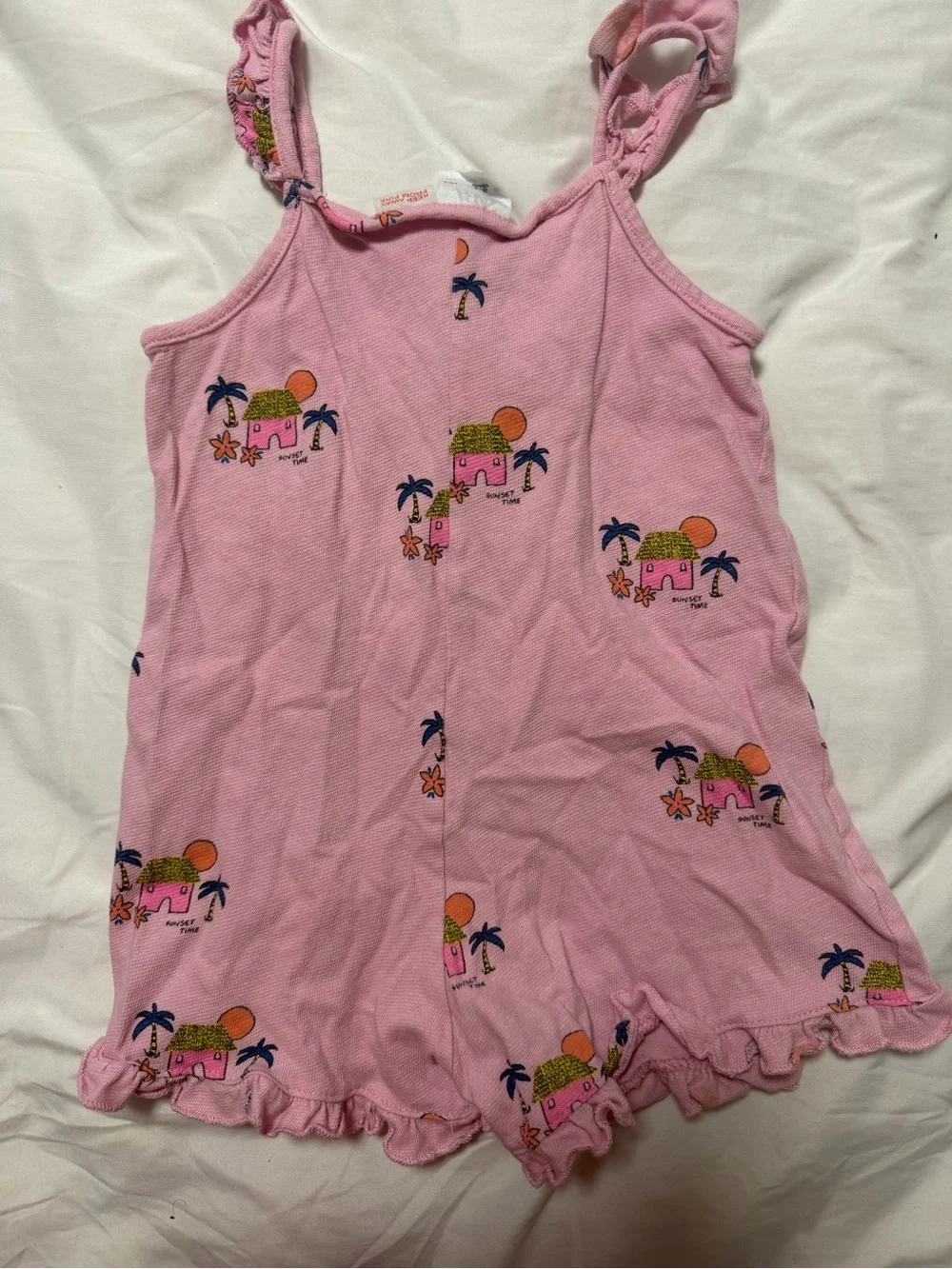 Zara Pink Girls Romper